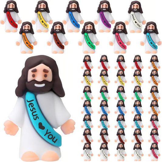 Jesus Loves You Figures ~ 10-Piece Pack for sharing love and encouragement.