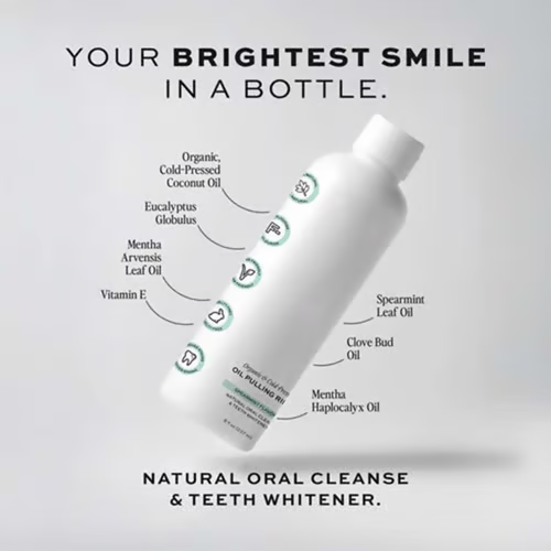 Spearmint Oil Pulling Rinse ~ No mercy for garlic, booze, or 3-day coffee breath.