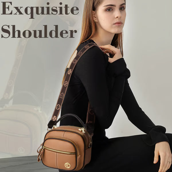 Shoulder Strap Leather Crossbody Bag ~ Hands-free power move from office chaos to after-hours.