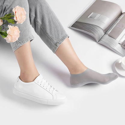 Ultra Thin No Show Cotton Socks ~ Barefoot comfort that stays hidden all day.
