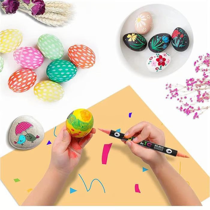 Dual Tip Acrylic Paint Pen Marker ~ Screen-free creativity on any surface.