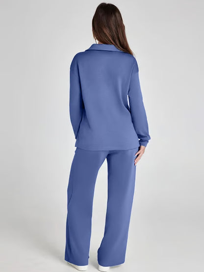 Casual Long Sleeve Sweatsuit 2-piece Sets ~ Soft, breathable, and wrinkle-free all day long.