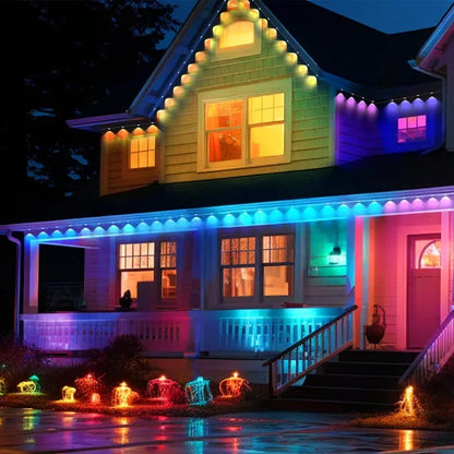 Rainbow LED Outdoor Light ~ Turn every night into a neighborhood festival.