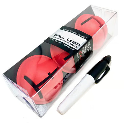 3-Pack Impact Ball Liner ~ Draws perfect aim lines in seconds.