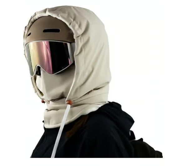 Waterproof Fleece-Lined Hood ~ Full-face protection for cold, wind, and rain.