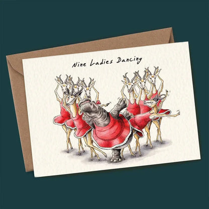 Twelve Days Of Christmas Card Set ~ Bold, witty holiday greetings in every envelope.