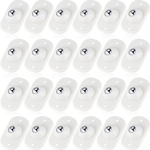 Self Adhesive Caster Wheels ~ Instant 360° mobility for furniture & storage.