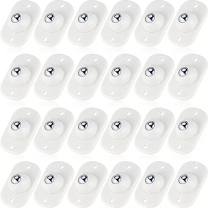 Self Adhesive Caster Wheels ~ Instant 360° mobility for furniture & storage.