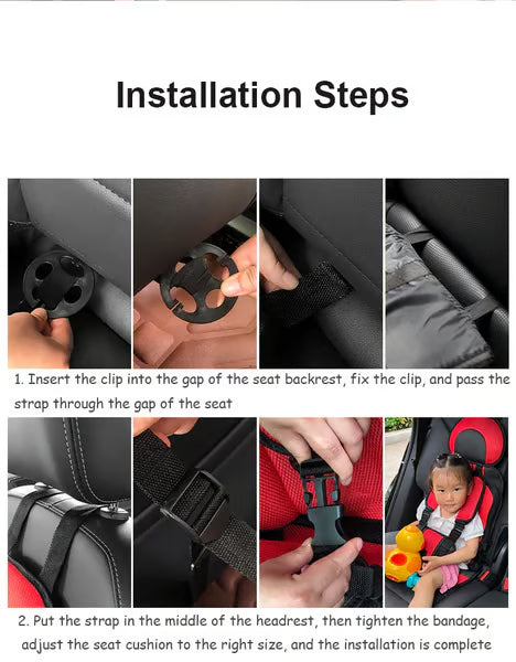 Portable Children’s Seat Belt ~ Instant 5-point protection for every ride..