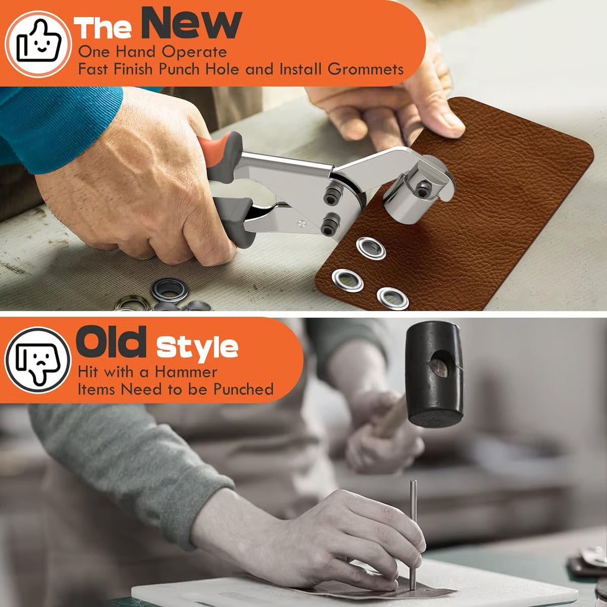 Grommet Tool Kit ~ Punch & set eyelets in one squeeze.