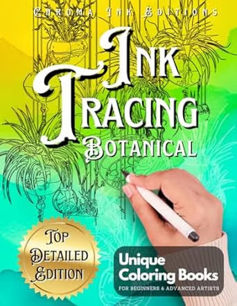 Ink Tracing Color Book ~ Keeps hands busy while the world burns.