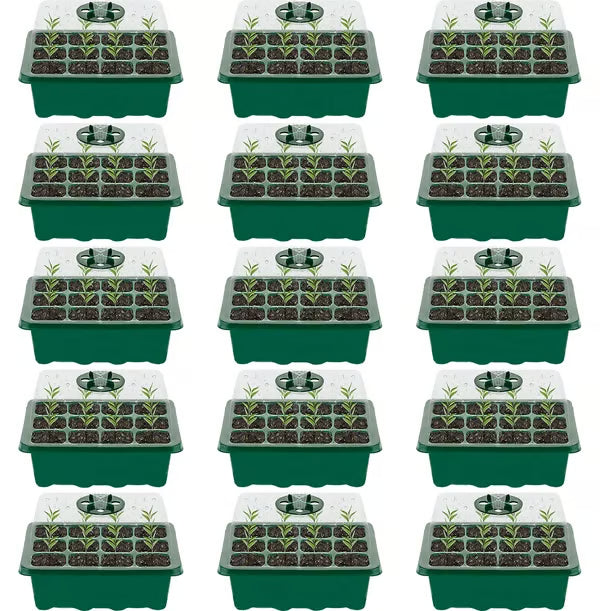 Adjustable Humidity Seed Starter Trays ~ Grow herbs and veggies with ease.