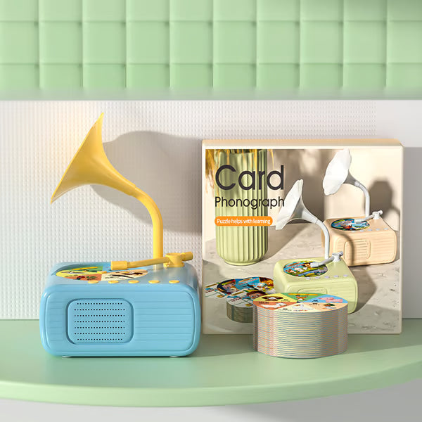 Kids Phonograph Story Machine with 99 Cards ~ Screen-free fun for curious minds.