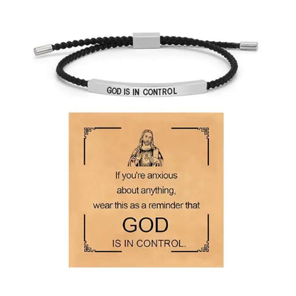 “God is in Control” Inspiring Bracelet ~ A Daily Reminder of Faith, Peace, and Strength.