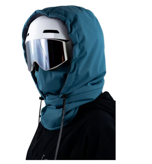 Waterproof Fleece-Lined Hood ~ Full-face protection for cold, wind, and rain.