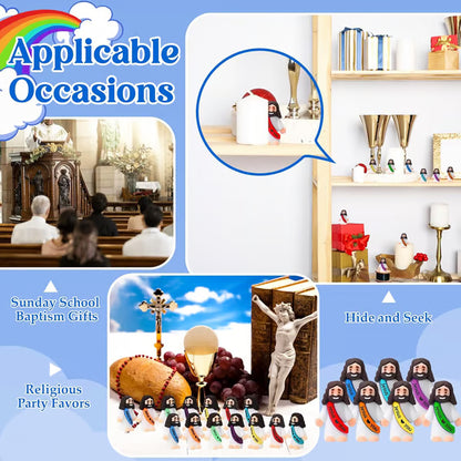 Jesus Loves You Figures ~ 10-Piece Pack for sharing love and encouragement.