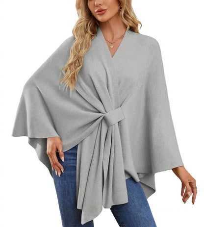 Oversized Shawl Poncho ~ Your all-season essential for chic, effortless layering.