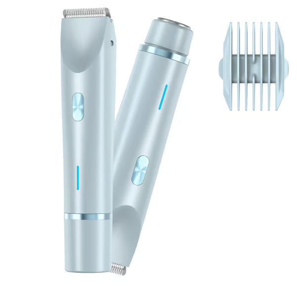 2-in-1 Electric Bikini Trimmer ~ Silky skin from bikini line to face in minutes.
