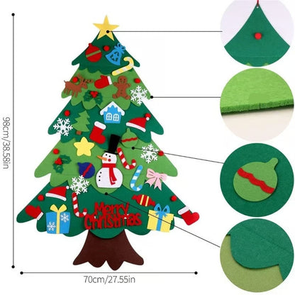 DIY Felt Christmas Tree Set ~ Because toddlers think glass balls are snacks.