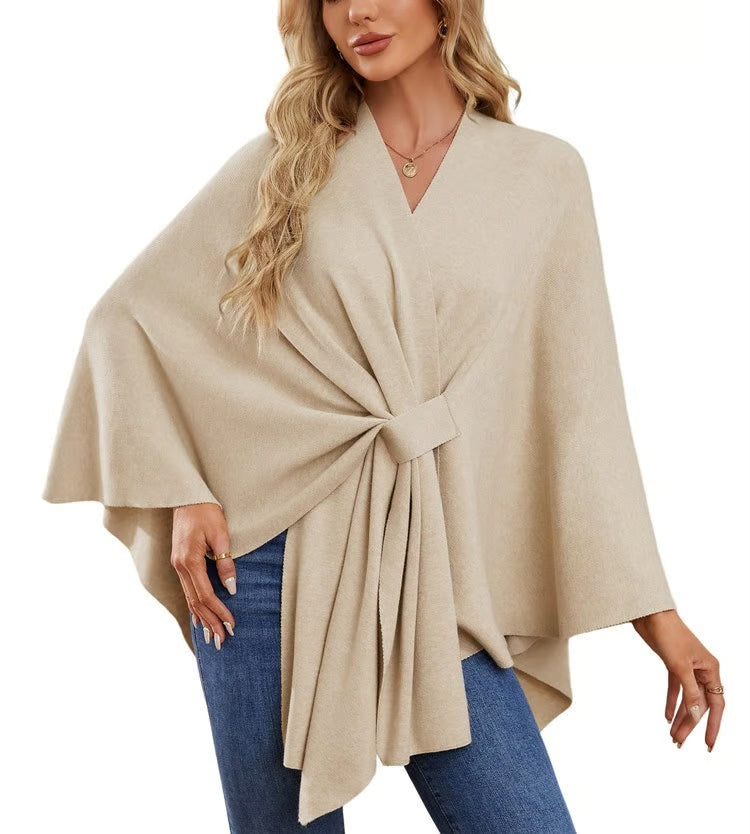 Oversized Shawl Poncho ~ Your all-season essential for chic, effortless layering.