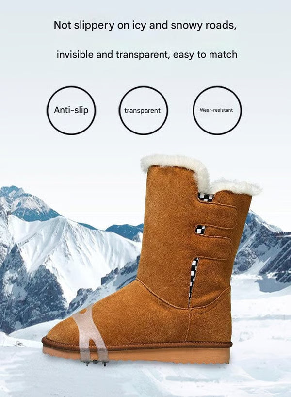 Non-slip Shoe Covers ~ Walk steady on ice and snow in seconds.