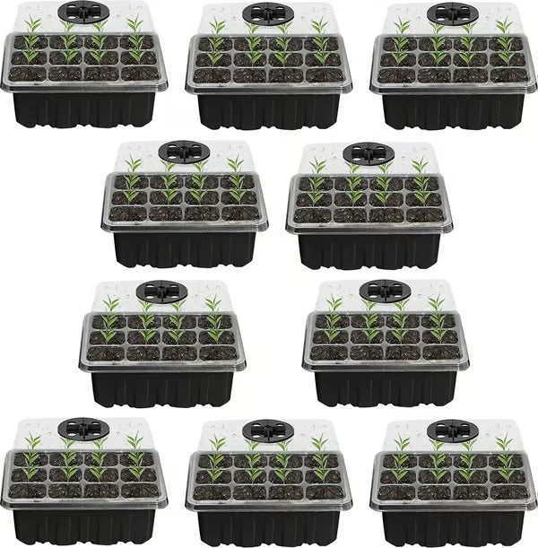 Adjustable Humidity Seed Starter Trays ~ Grow herbs and veggies with ease.