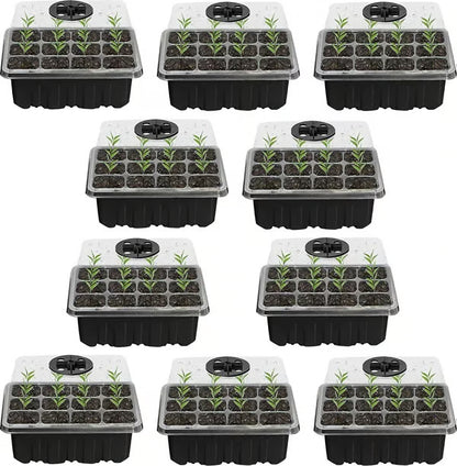 Adjustable Humidity Seed Starter Trays ~ Grow herbs and veggies with ease.