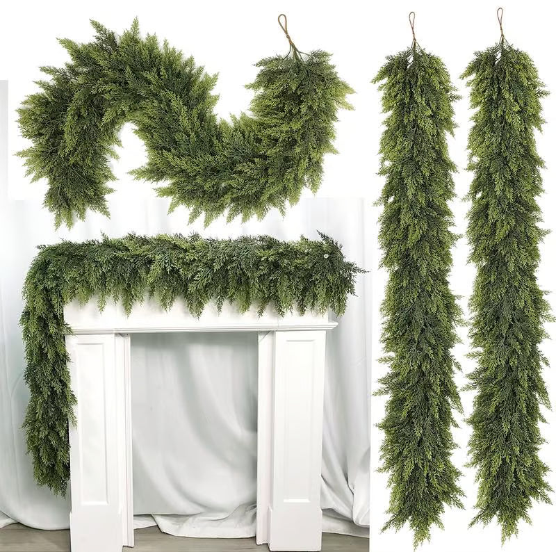 Artificial Cypress Leaf Vine Wreath ~ Bend, shape & style for any season or space.