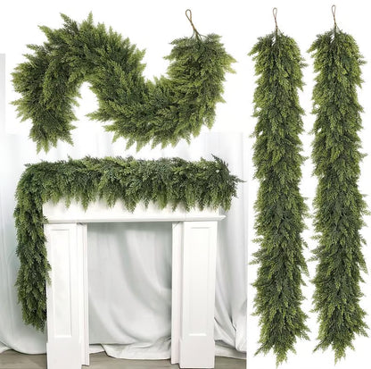 Artificial Cypress Leaf Vine Wreath ~ Bend, shape & style for any season or space.