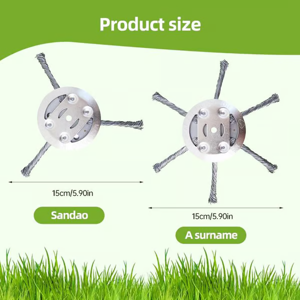 Universal Steel Wire Trimmer Head Replacement ~ Heavy-duty yard cleanup in minutes.
