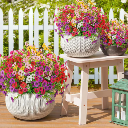 UV Resistant Lifelike Artificial Flowers ~ Brighten your garden with zero upkeep.
