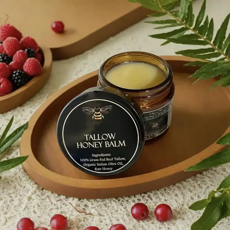 Organic Grass Fed Beef Tallow Balm ~ Deep skin nourishment from head to toe.