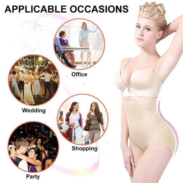 High Waist Shapewear Panties ~ Flatten your belly, lift your butt, and never roll down