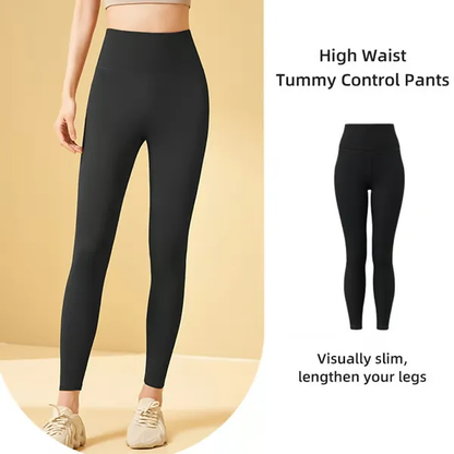 High Waisted Tummy Control Training Leggings ~ Leggings That Hide the Pooch.