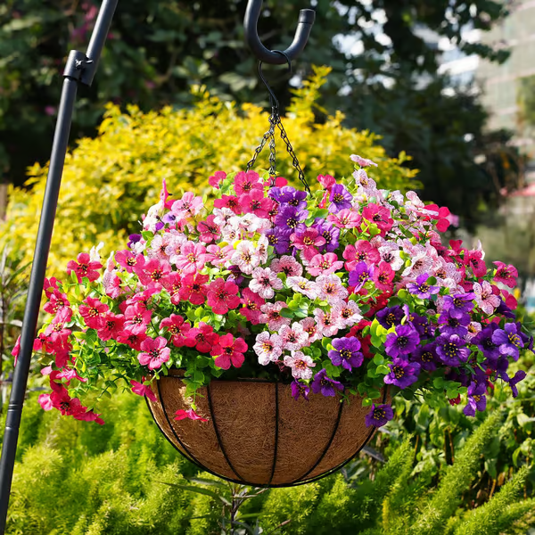 UV Resistant Lifelike Artificial Flowers ~ Brighten your garden with zero upkeep.