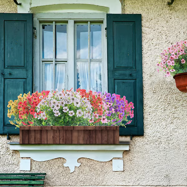 UV Resistant Lifelike Artificial Flowers ~ Brighten your garden with zero upkeep.