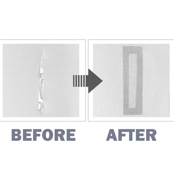 Strong Adhesive Screen Repair Tape ~ Seal rips and stop bugs in seconds.