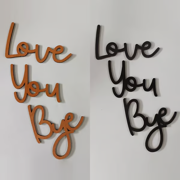 'Love You Bye' Wall Sign ~ A daily reminder of love for any space.