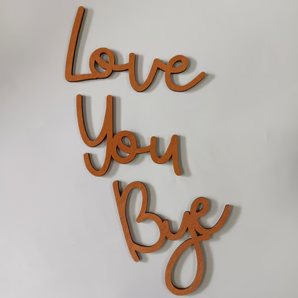 'Love You Bye' Wall Sign ~ A daily reminder of love for any space.