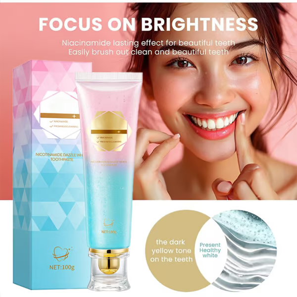 Niacinamide Whitening Toothpaste ~ Whiter teeth, zero pain, real results