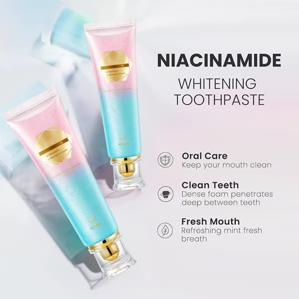 Niacinamide Whitening Toothpaste ~ Whiter teeth, zero pain, real results
