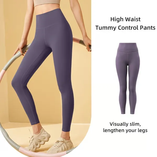 High Waisted Tummy Control Training Leggings ~ Leggings That Hide the Pooch.
