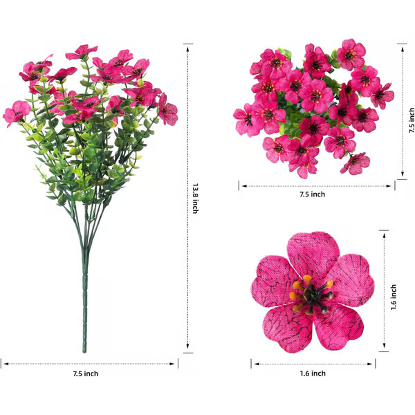 UV Resistant Lifelike Artificial Flowers ~ Brighten your garden with zero upkeep.