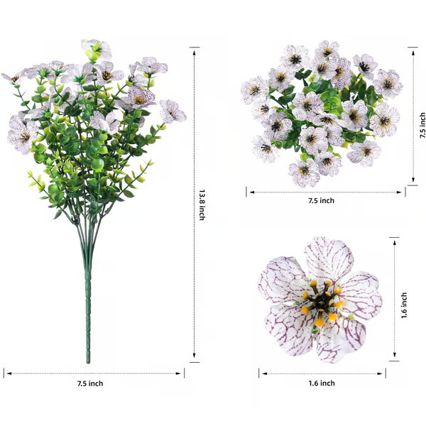 UV Resistant Lifelike Artificial Flowers ~ Brighten your garden with zero upkeep.
