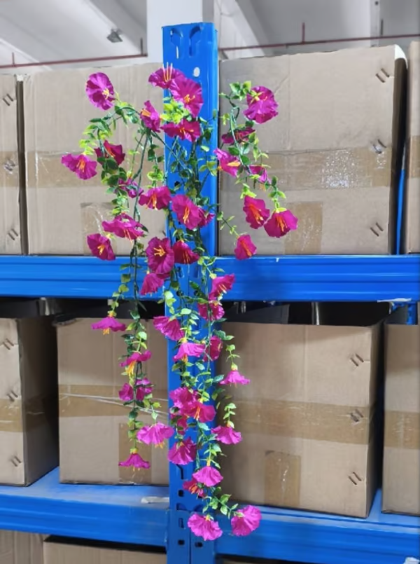 Hanging Morning Glory ~ Year-round floral charm, no watering needed.