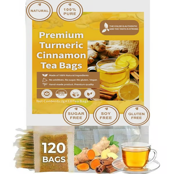 Turmeric Ginger Cinnamon Tea ~ Support digestion, calm inflammation, and relax naturally.