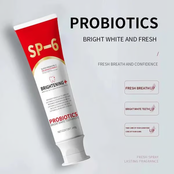 Super Probiotic-6 Toothpaste ~ Fight tartar, stains, and bad breath naturally