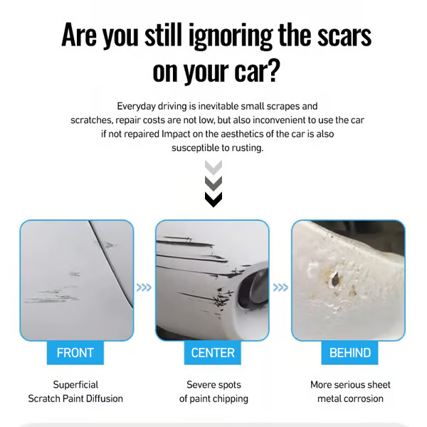 Car Scratch Magic Pen ~ Instantly conceal paint scuffs and chips.