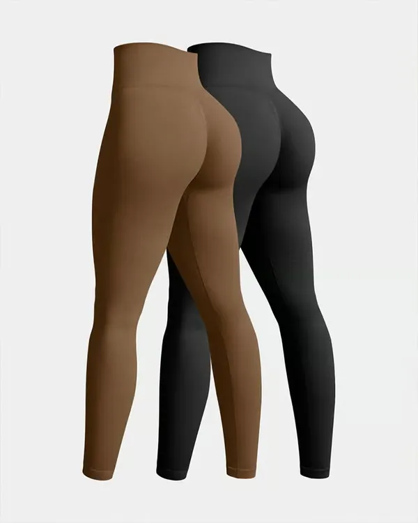 High Waisted Tummy Control Training Leggings ~ Leggings That Hide the Pooch.