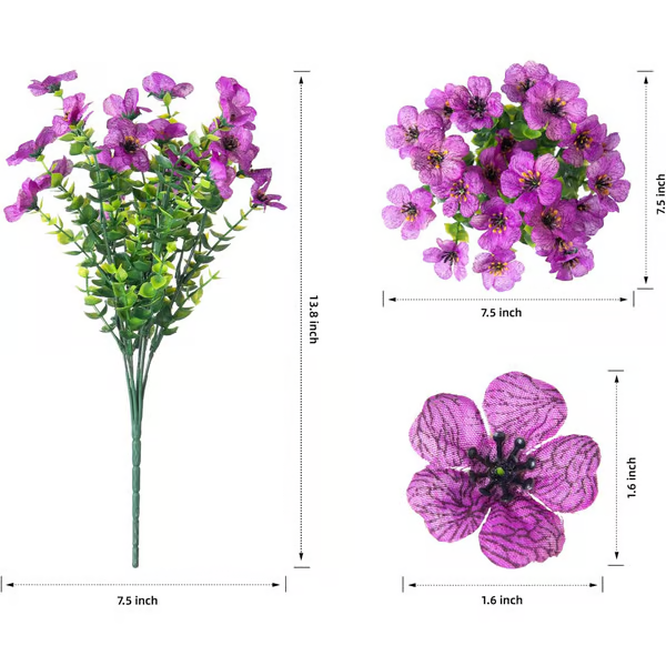 UV Resistant Lifelike Artificial Flowers ~ Brighten your garden with zero upkeep.